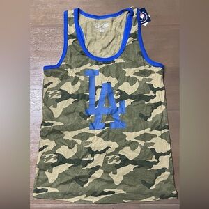 Los Angeles Dodgers MLB Women's Camo Tank Top NWT Small